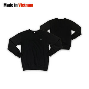 Custom <b>Black</b> Casual Crew Neck Short <b>Shirts</b> Breathable Cotton Sports Design <b>Long</b> Sleeve Hoodies - Product Image 1