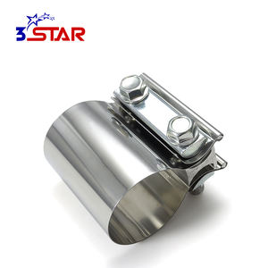 Connecteur <span class=keywords><strong>de</strong></span> <span class=keywords><strong>bande</strong></span> en acier inoxydable <span class=keywords><strong>de</strong></span> 2,5 pouces, collier <span class=keywords><strong>de</strong></span> serrage pour joint <span class=keywords><strong>de</strong></span> tuyau d'échappement <span class=keywords><strong>de</strong></span> voiture, réparation <span class=keywords><strong>de</strong></span> tuyau d'échappement - Product Image 5