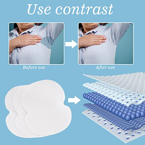 Tampons absorbants en coton anti-transpiration sous les aisselles, lavables - Product Image 4