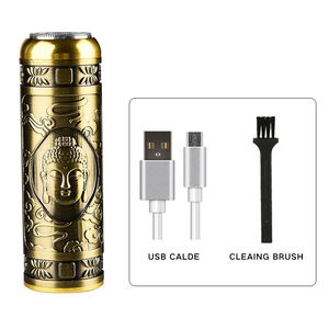 Set de Afeitadora y Recortadora Buddha, Mini Afeitadora Eléctrica Recargable por USB, Cuchilla de Titanio, Resistente al Agua IPX5, para Uso Doméstico y en Hoteles, para Barba de Hombre - Product Image 2