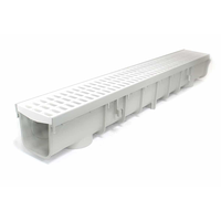 Grilles de drainage carrées en résine HDPE pour canaux de drainage en béton polymère pour bâtiments, jardins extérieurs et routes