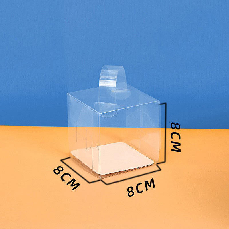 Plateau en carton blanc 8x8x8cm - 10 pièces + PET