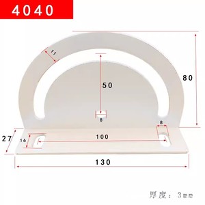 Plaque d'ajustement d'angle en aluminium Xinrui 30x30 40x40 pour extrusion, connexion à 180 degrés pour direction transversale - Product Image 3