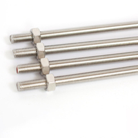 Different Sizes m18 M24 M30 M33 M38 304l 316 Solid Stud Bolt Full Threaded Rod