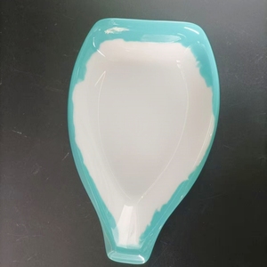 <span class=keywords><strong>Assiette</strong></span> à salade en mélamine de forme irrégulière, vaisselle moderne en plastique écologique avec design de desserts en céramique, forme de <span class=keywords><strong>pique</strong></span> - Product Image 4