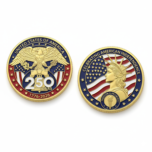 Monedas Conmemorativas Únicas de Cobre Grabadas, Tradicionales y Personalizadas, de la Celebración del 250 Aniversario de la Libertad en EE. UU. - Product Image 1