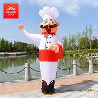 Homme Gonflable Publicitaire Personnalisé Accueillant Waving Sky Dancer Tube Man Chef