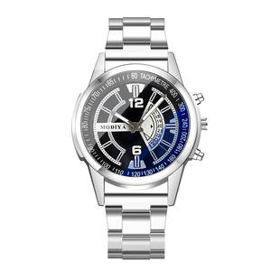Men's <b>Wristwatches</b> Stylish Large Dial Steel Strap Quartz Watch Business Trendy Durable Men's Watches Wholesale - Product Image 2