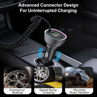 Cargador de Coche USB-C PD Rápido GXY GC03S de 15W con Monitoreo de Voltaje, 4 Luces Indicadoras LED, Diseño Portátil New China-Chic Independiente
