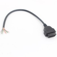 Venta Directa de Fábrica: Cable de Extensión OBD2 ELM327 con Conector Hembra de 16 Pines/Agujas, Cable Abierto