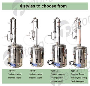 Bộ chưng cất tinh dầu di động 50L, bộ dụng cụ chưng cất bằng đồng, chiết xuất tinh dầu bằng phương pháp chưng cất hơi nước - Product Image 3