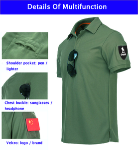 Mens Tactical Quick Dry Polo <strong>Shirt</strong> for Summer Outdoor Breathable Paintball Training T-<strong>shirt</strong> Solid 100% Polyester <strong>Camouflage</strong> Top - Product Image 2