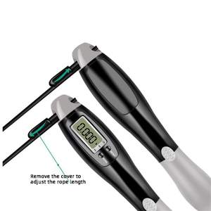 Cuerda de Saltar Ajustable de Acero para Fitness, Cuerda de Saltar Inalámbrica para Interiores y Exteriores con Contador para Hacer Ejercicio - Product Image 6