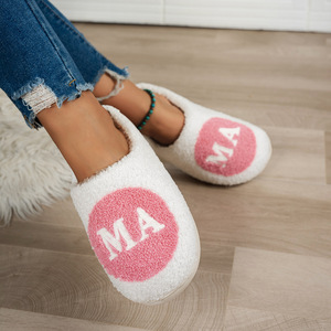 Cadeau Fête des Mères MAMA – Chaussons Chauds à Bout Ouvert pour Maman, Doux et Confortables <span class=keywords><strong>en</strong></span> Peluche pour la Maison et la <span class=keywords><strong>Grossesse</strong></span> - Product Image 3