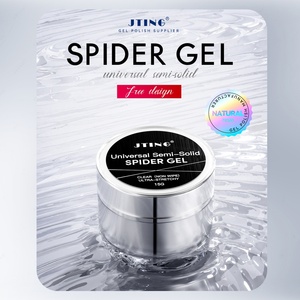 JTING 2024 Nouveau Gel Semi-Solide Universel Effet Araignée Sans Résidu Transparent pour Poudre Chromée - Product Image 3