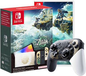 Nouvelle Console de Jeu Édition Limitée Or 64 Go Nintendo Switch (Style OLED) (Édition Spéciale The Legend of Zelda: Tears of the Kingdom) 2024 - Product Image 2