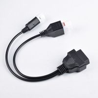 Cable OBD a 3 pines + 4 pines para motocicleta Cable de locomotora 1 a 2 de 3 pines