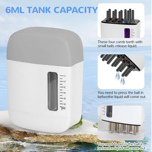 Masajeador Eléctrico para Cuero Cabelludo OEM ODM con Luz Roja, Peine Vibrador de Masaje, ABS+Silicona, Guía de Aceite Esencial Blanco, Anticaída del Cabello - Product Image 5