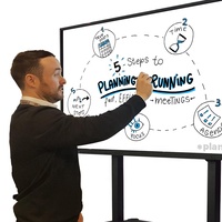 Carte intelligente interactive 4K de 55/65/75/86/98 pouces pour tableau blanc numérique à écran tactile éducatif avec écran LCD Ultra HD