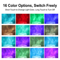 Lampe de projection LED à effet d'ondulation d'eau, veilleuse USB avec télécommande, lumière d'ambiance à changement de couleur pour chambre, hôtel, bar, OEM