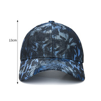 Gorra de Béisbol de Alta Calidad para Mujer, 6 Paneles, Estructurada, con Diseño Floral Jacquard