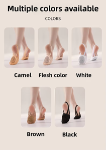 Zapatillas de Danza Lírica y Gimnasia de Media Punta a Precio de Fábrica: Almohadillas de Danza de Lona de Alta Elasticidad para Giros Elegantes - Product Image 5