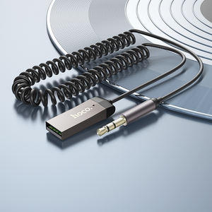 Adaptateur Hoco E78 Aux vers <span class=keywords><strong>Bluetooth</strong></span> 5.3, récepteur <span class=keywords><strong>Bluetooth</strong></span> 3,5 mm pour voiture, kit <span class=keywords><strong>USB</strong></span> 2.0 vers prise <span class=keywords><strong>jack</strong></span> 3,5 mm - Product Image 5