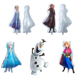 Globo de papel de aluminio de dibujos animados Elsa <span class=keywords><strong>Anna</strong></span> princesa nieve bebé globos para niños suministros de decoración de fiesta de cumpleaños - Product Image 1