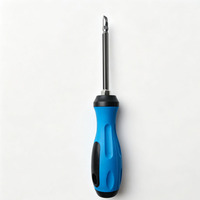 Tournevis plat double usage avec poignée en plastique personnalisée, en acier chromé PVC, tête cruciforme Phillips