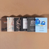 YAN Packaging Flacon cylindrique vide en verre transparent de 2 ml, petit et mignon, pour échantillon de parfum et attar, avec bouchon noir et carte en papier, vente en gros