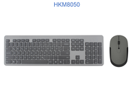 Ensemble clavier et souris sans fil 2.4G de vente chaude opération de membrane de conception mince