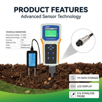 Système d'analyse des nutriments du sol et du pH IoT 4G Cloud avec interface RS485 pour l'agriculture de précision et la détection intelligente des vergers