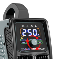 Poste à souder MMA portable ZOJAN avec écran LCD et technologie IGBT, fonction anti-adhérence et arc force, pour fonte/acier au carbone/acier, usage domestique et bricolage