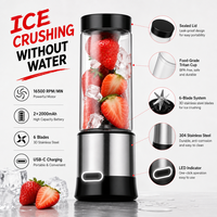 Draagbare blender, sapcentrifuge, 126W, hoge snelheid, persoonlijke blender voor de keuken, oplaadbare sapcentrifuge