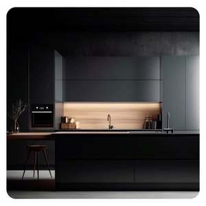 Meuble de cuisine moderne, grand meuble de cuisine, armoire murale en aluminium pour cuisine - Product Image 2