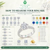 Betterstar Ovaler Labor-Diamant Klassischer Doppelreihiger Statement-Verlobungsring 4 Krappen 14K 18K Gelbgold D VVS IGI Damen