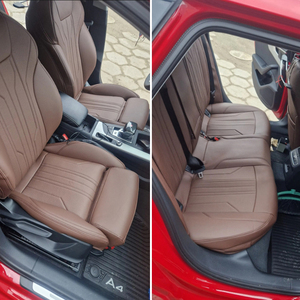 Fundas de Asiento Personalizadas para Automóviles, Juego Completo de 5 Asientos, Piel Sintética Premium para <span class=keywords><strong>Audi</strong></span> A4 A6 A3 Q5 Q7 TT A7 Q3 A5 Q4 Q6 E-tron - Product Image 3