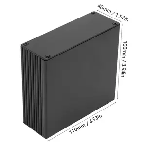 แผงวงจร PCB ขนาด40*110*100มม. กล่องระบายความร้อนกล่องระบายความร้อนแบบ DIY แยกเคสสำหรับโครงการอิเล็กทรอนิกส์