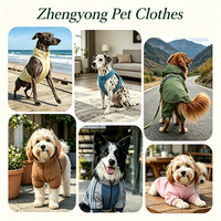 Gilet matelassé d'hiver personnalisé avec logo JANYO pour chien, doublure polaire chaude, boutons-pression, veste légère pour chiot