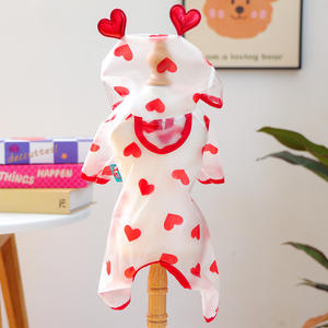 Impermeable Rojo para Perro con Capucha Transparente, Sudadera con Capucha para Mascotas, Mono Impermeable para Cachorros, <span class=keywords><strong>Chihuahua</strong></span>, Dachshund, Animales Pequeños y Medianos, Gatos - Product Image 5