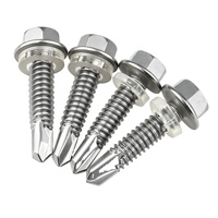 Vis autoperceuses en acier inoxydable M3 finition oxyde noir pour fixations de bardage métallique, vis Tek pour système de mur rideau, quincaillerie