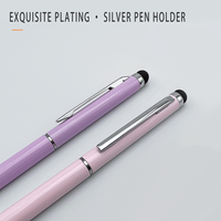 Stylo à bille torsadé mince en métal Offre Spéciale avec stylet tactile gravure Laser Logo