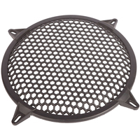 Grille de protection en métal perforé noir pour haut-parleur de voiture, en acier, pour woofer, réparation, trou de 8 pouces, en carton
