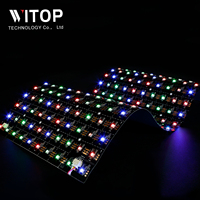 Bande LED flexible RVB adressable individuellement TM1924 200LED/M Lumière de rétroéclairage souple à coupe unique pour les projets de bricolage et personnalisés