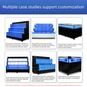 Tủ trưng bày hải sản bằng kính trong suốt 2 lớp, thân thiện với môi trường, chất lượng cao, có thể điều chỉnh nhiệt độ, dùng cho phòng ăn - Product Image 6