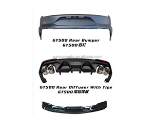 <span class=keywords><strong>Mustang</strong></span> 2018-2020 Année Mise à niveau vers le kit de carrosserie style GT500 Pare-chocs de voiture Aile arrière de capot Accessoires de voiture Pièces de réglage automatique - Product Image 3