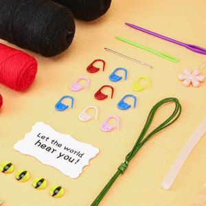 Sáng Tạo ác rồng đen tự làm Crochet <span class=keywords><strong>Kit</strong></span>-Nguồn cung cấp thủ công thủ công mới, món quà sinh nhật chu đáo, người mới bắt đầu thân thiện - Product Image 4