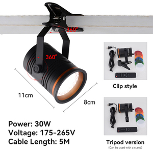 Nouvelle <span class=keywords><strong>lampe</strong></span> vidéo <span class=keywords><strong>LED</strong></span> pour diffusion en direct et photographie, 3 couleurs, intensité réglable, CRI 95, 30W, AC175-265V, pour trépied à <span class=keywords><strong>pince</strong></span> - Product Image 3