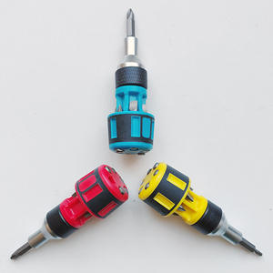 Multi Functional 7 In 1 <b>Ratchet</b> <b>Screwdriver</b> Set Chromium Vanadium Steel Magnetic Household Tool Metric System Diy - Product Image 5