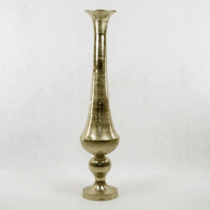 Fancy Golden Flower Vase Mesa de boda de aluminio y decoración de escenario Home Living Garden Maceta decorativa en venta - Product Image 1